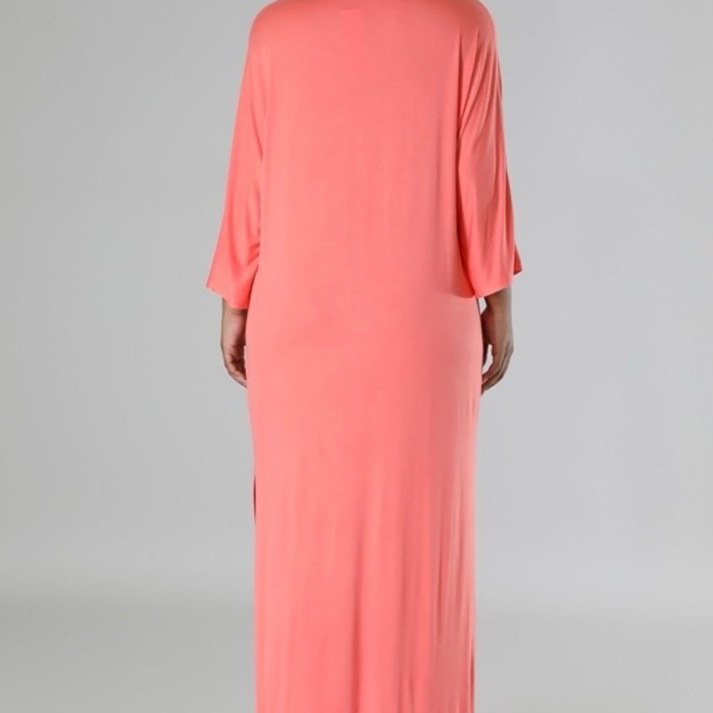 Chic Girl Coral Dress - Picture 3 of 4